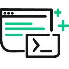 Development Icon - Web Wireframe and Code