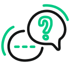 Discovery Icon - Question and Answer Speech Bubbles