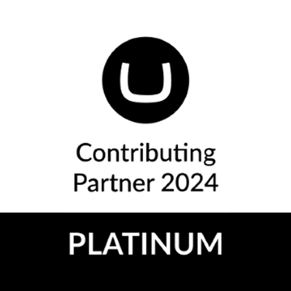 Umbraco 2024 Platinum Contributing Partner logo.