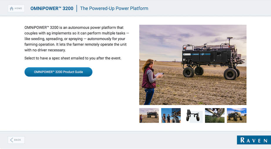 Screenshot of a Raven application product page.