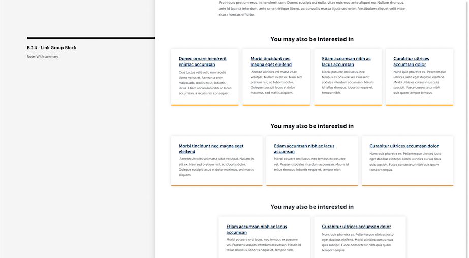 Screenshot of the South Dakota Department of Health design mock.